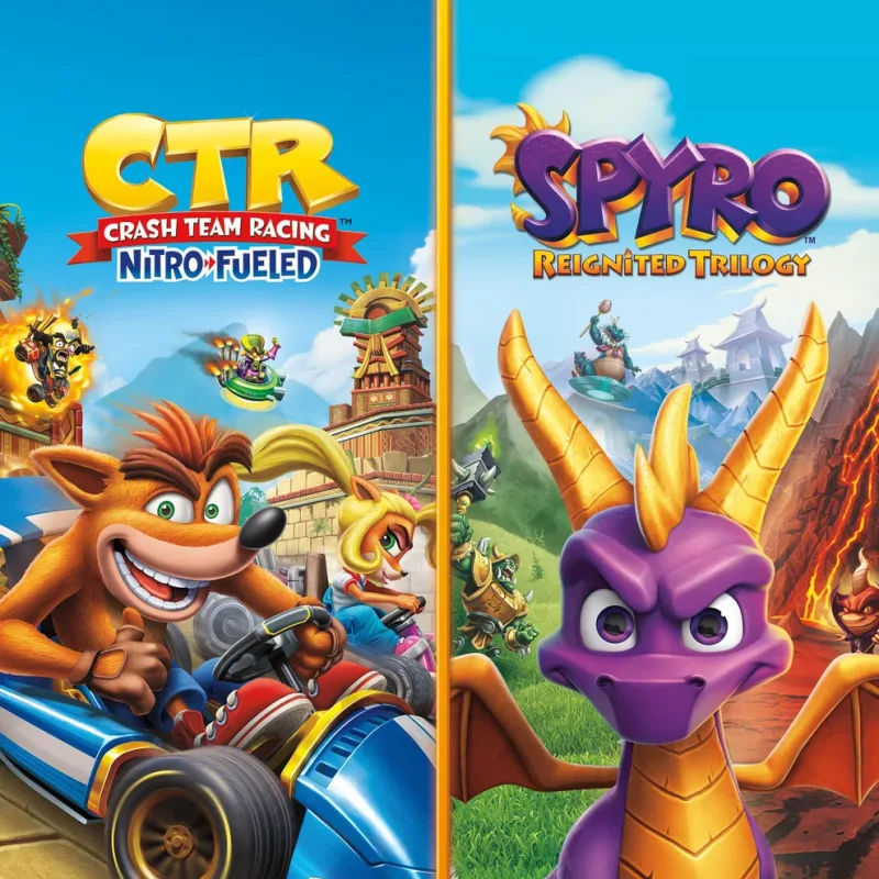 Crash™️ Team Racing Nitro-Fueled + Spyro™️ Game Bundle → PS4/PS5